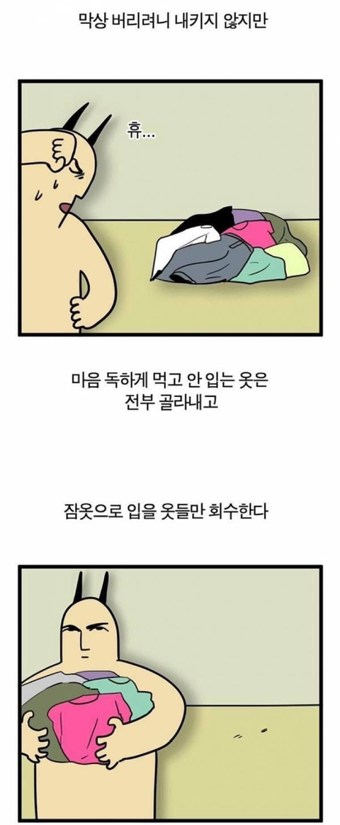 옷정리할 때 보이는 유형 | 인스티즈