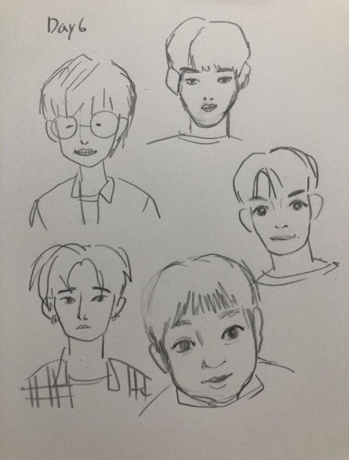 어느 트위터리안이 그린 K-POP 남자 가수들 | 인스티즈
