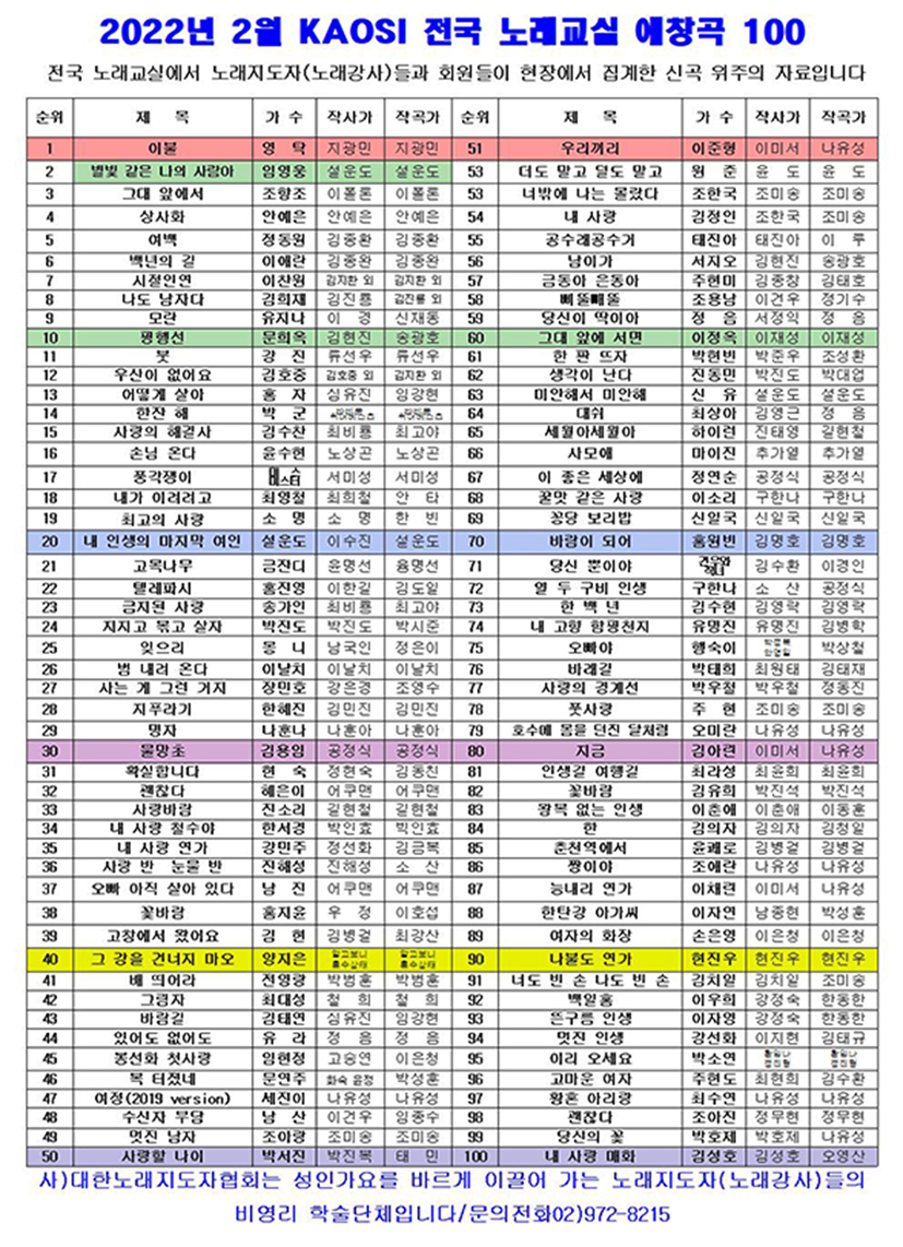 사) 노래강사협회 이미지