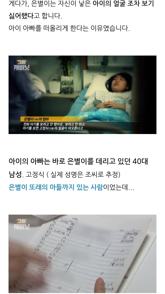 연예인 및 백명 넘는 사람이 그것이 알고싶다에 같은 사람을 제보함(+은별이 사건) | 인스티즈