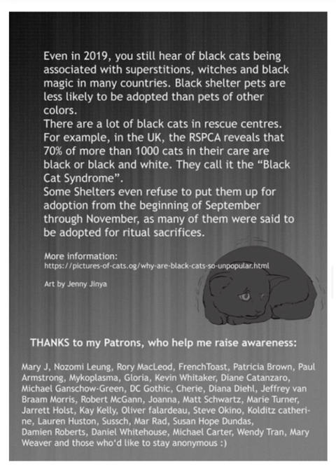 검은 고양이를 위로하는 사신 '해외 네티즌들 눈물 펑펑' | 인스티즈