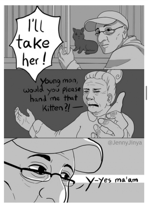 검은 고양이를 위로하는 사신 '해외 네티즌들 눈물 펑펑' | 인스티즈