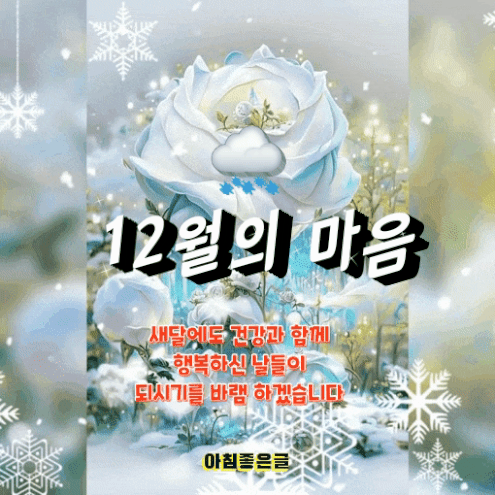 12월의 마음 - ‥‥공유 ♡ 좋은글 - 향기있는 좋은글 12월의 마음