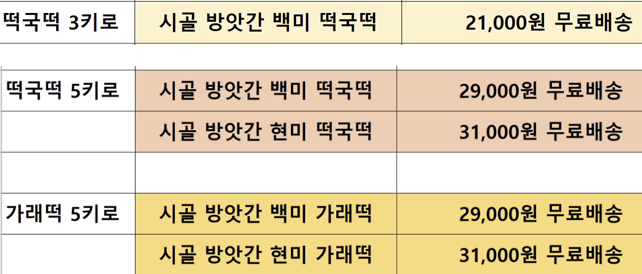 시골떡방앗간 이미지