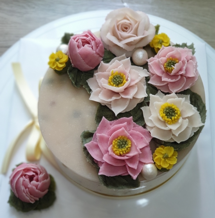 蓮の花ケーキ 初挑戦 其他商品 가타상품 醴泉 예천 의 Yoko