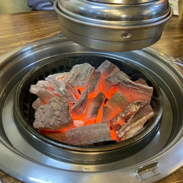 참숯불 이미지