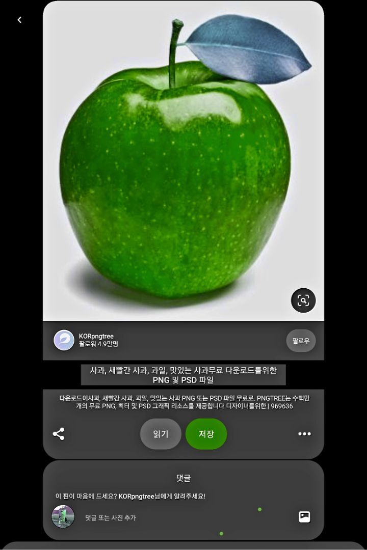 노랑사과 이미지