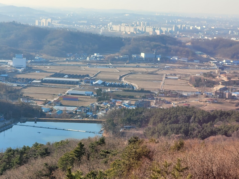모래봉에서본 남창 마을 및 서해 행담도 - 남창마을 사진 자료실 - 남창마을