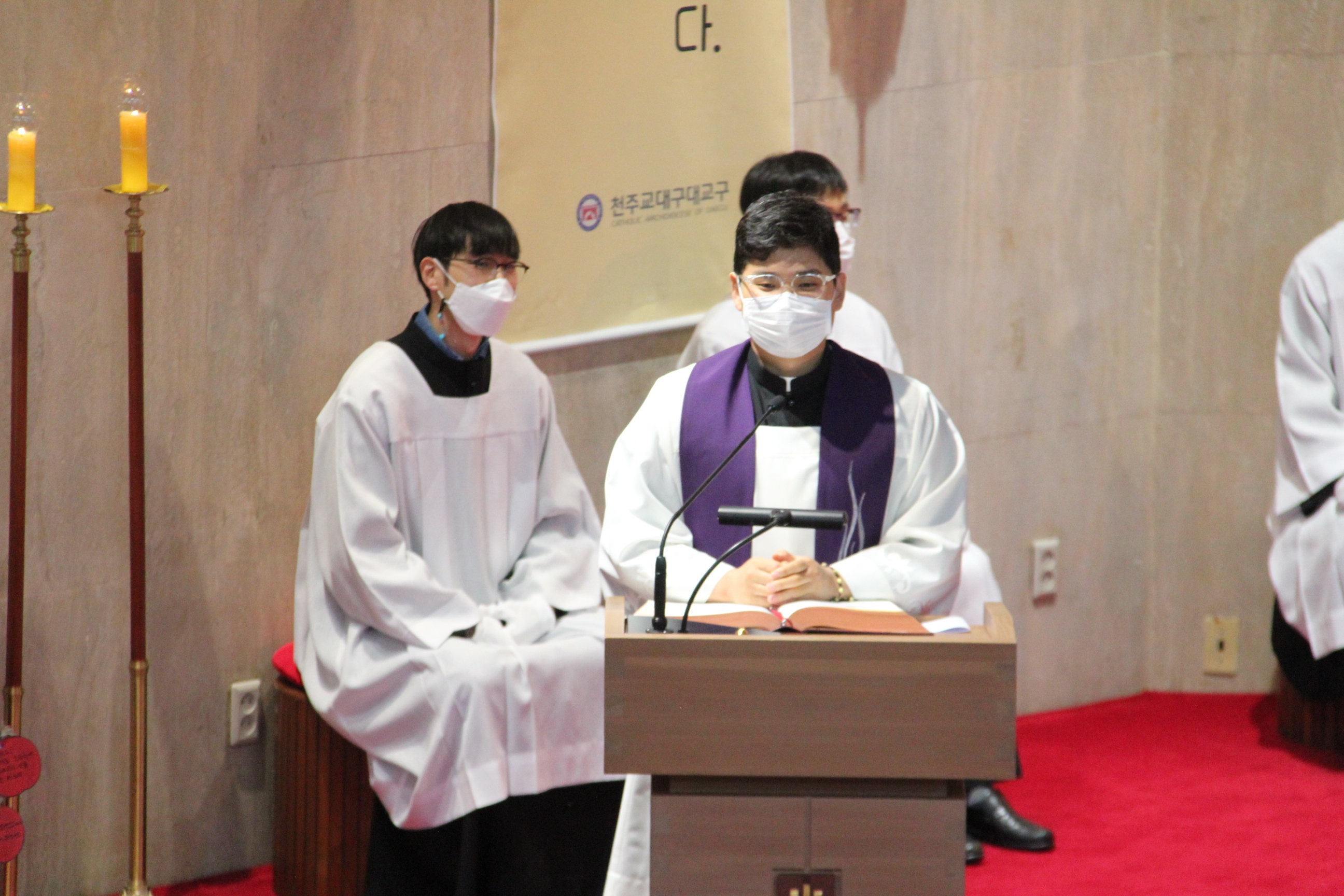 2021년 3월 7일 한지환(가브리엘) 신부님 인사 - 본당행사 사진일기 - 수성성당