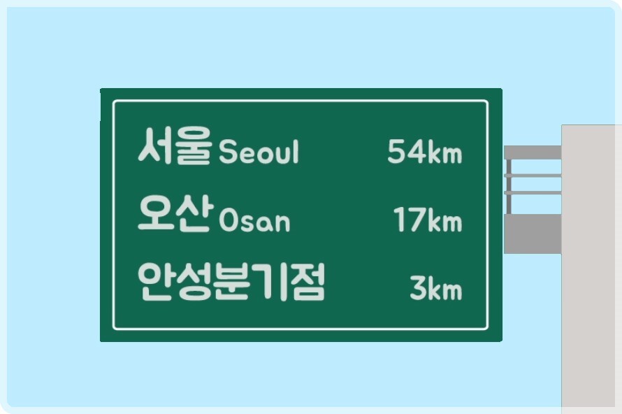 이정표 이미지