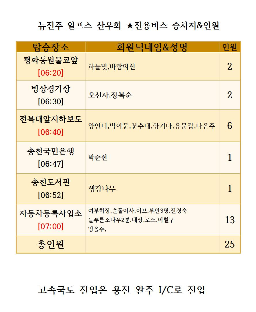 전주고속관광 이미지