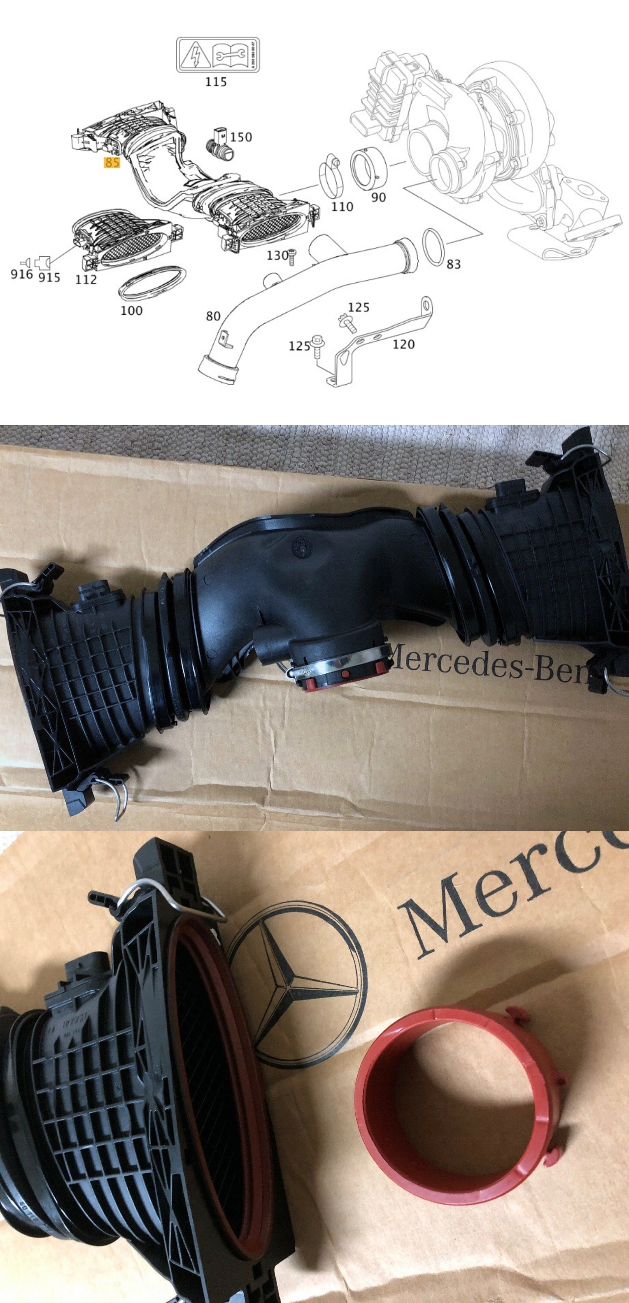 A6420902242,벤츠 에어플로우센서 클린 에어 라인,CLEAN AIR LINE, - 유럽차 부품 판매 - 파르마모터스 Parma  Motors Europe GmbH