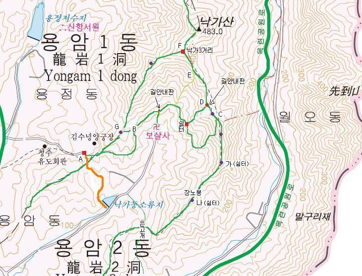낙가산 능선 이미지