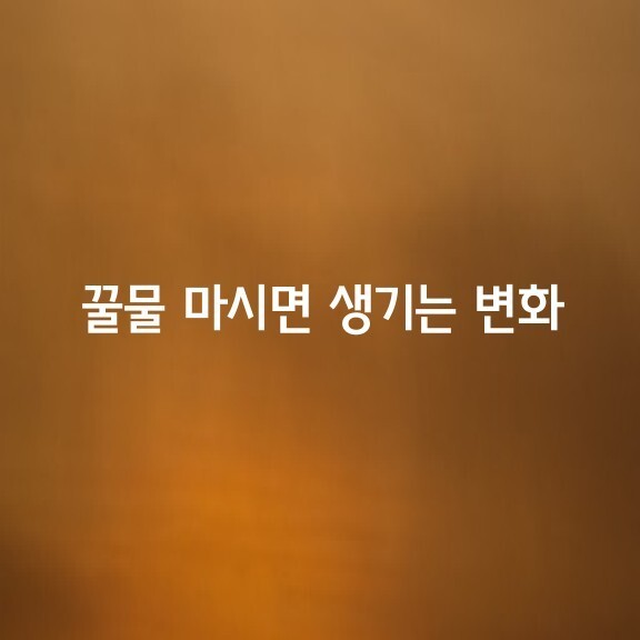 꿀물 이미지
