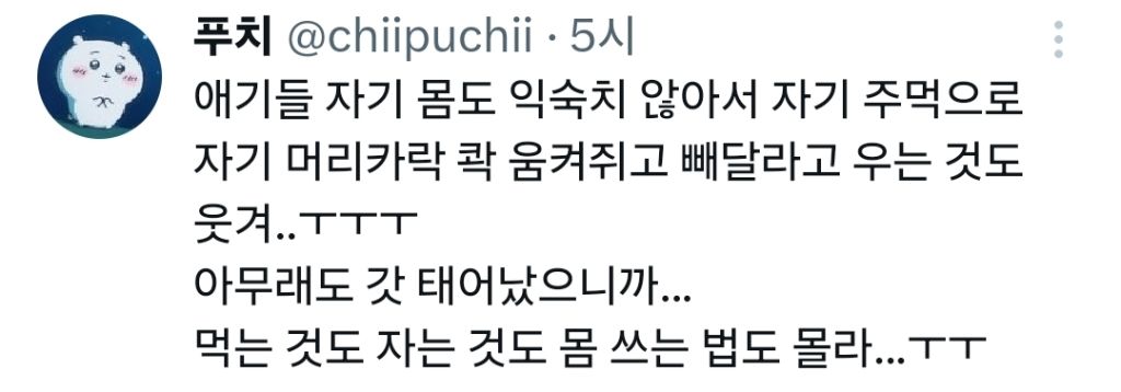 정말 아무것도 할 줄 모르는 갓 태어난 인간들 | 인스티즈