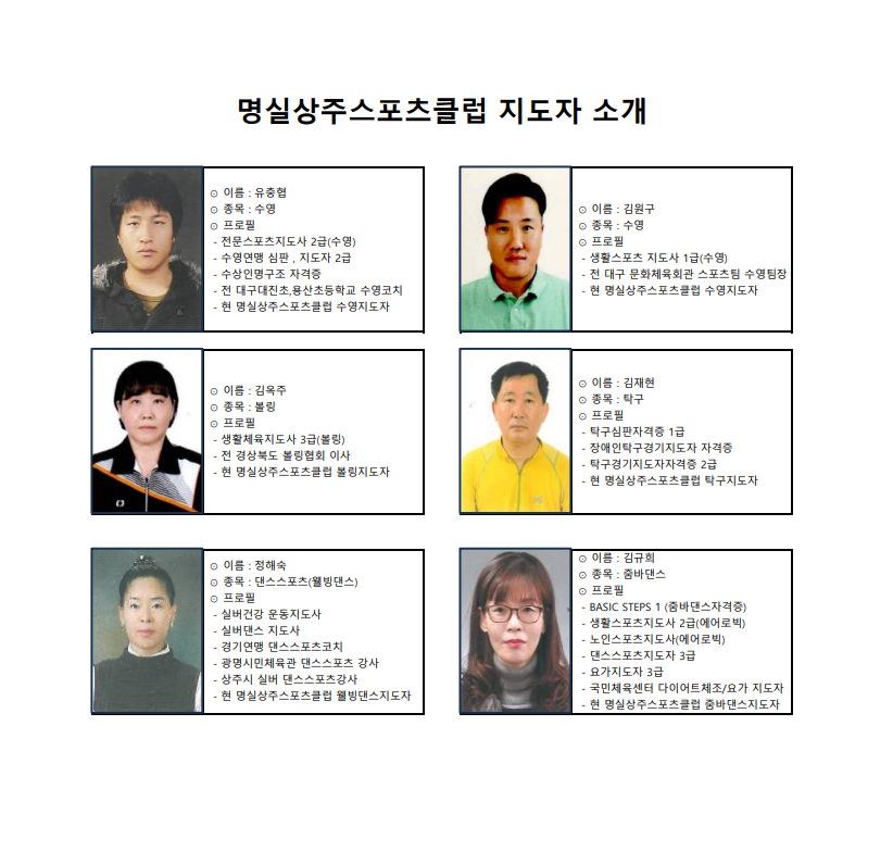 명실상주스포츠클럽 이미지