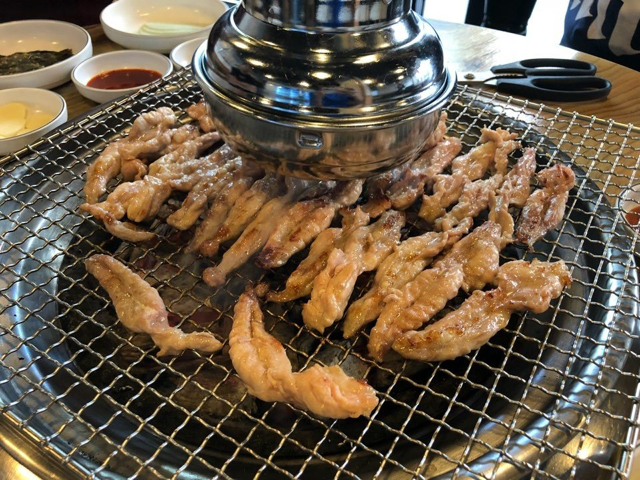 더쿠 - 닭 목살 구이.gif
