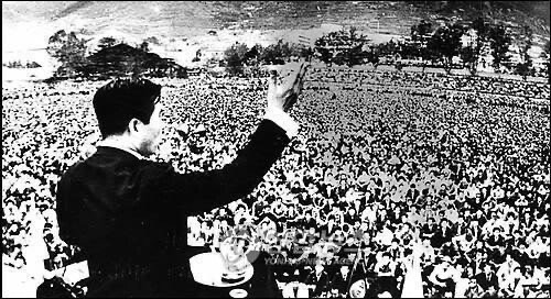 김대중 대통령 후보의 1987년 보라매공원 유세 (+1971년 장충단 유세사진) | 인스티즈