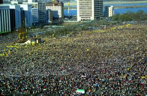 김대중 대통령 후보의 1987년 보라매공원 유세 (+1971년 장충단 유세사진) | 인스티즈