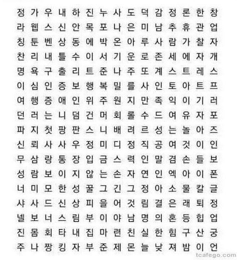 가장 먼저 보이는 단어 3개가 내년에 겪게 될 운명 | 인스티즈