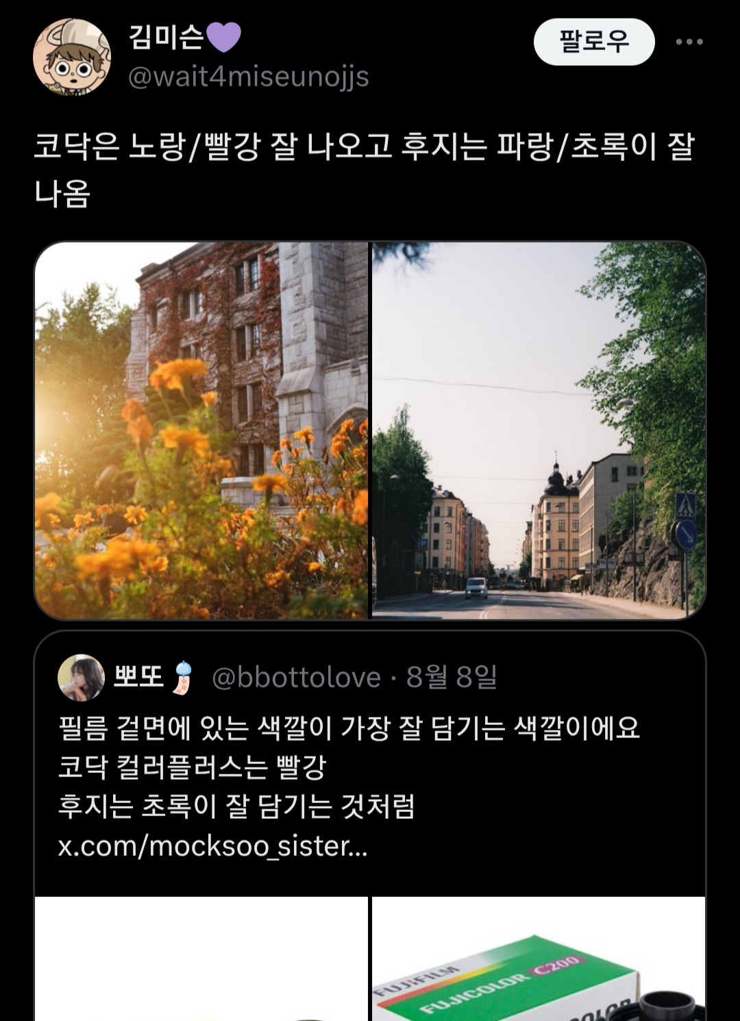사진 필름 박스 겉면에 있는 색깔 = 가장 잘 담기는 색깔 | 인스티즈