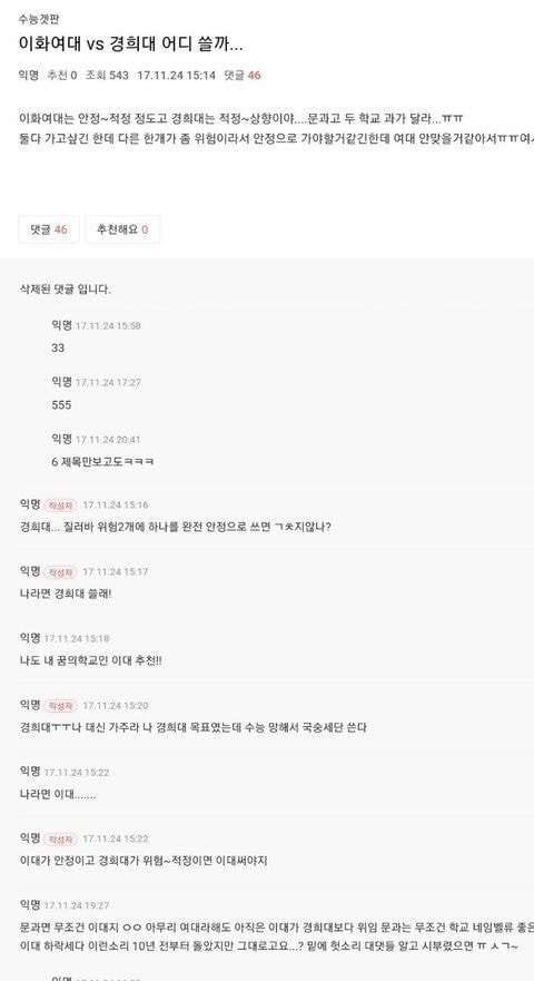 여시에서 특정 대학 치려고 한 개음침한짓 (주어:이화여대) | 인스티즈