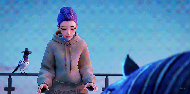 케이팝데몬헌터스에 나오는 한국 호랑이 귀여워... 얼마나 귀엽냐면.gif | 인스티즈