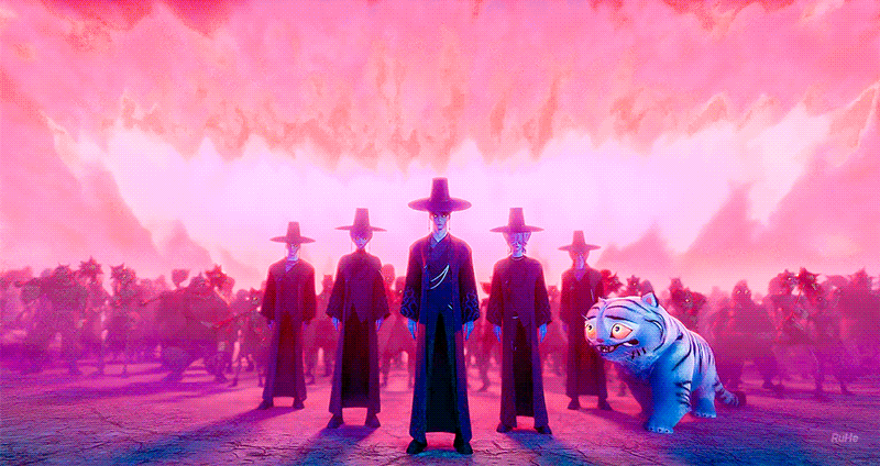 케이팝데몬헌터스에 나오는 한국 호랑이 귀여워... 얼마나 귀엽냐면.gif | 인스티즈