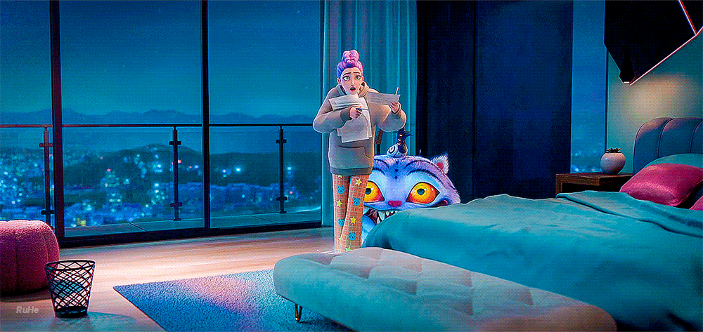 케이팝데몬헌터스에 나오는 한국 호랑이 귀여워... 얼마나 귀엽냐면.gif | 인스티즈