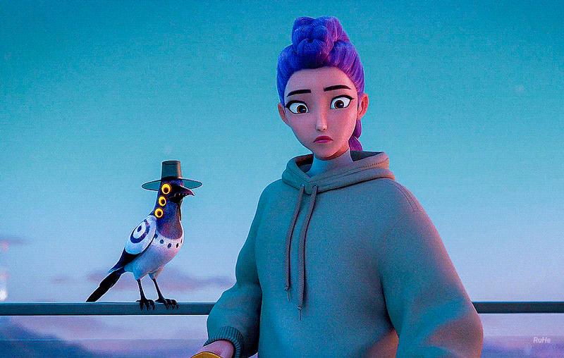 케이팝데몬헌터스에 나오는 한국 호랑이 귀여워... 얼마나 귀엽냐면.gif | 인스티즈