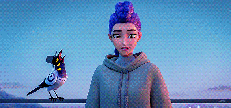 케이팝데몬헌터스에 나오는 한국 호랑이 귀여워... 얼마나 귀엽냐면.gif | 인스티즈