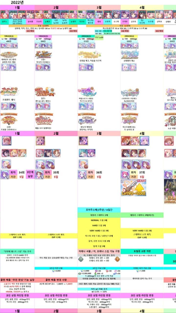 일정 - 자유 게시판 - 프린세스 커넥트 Re:Dive 공식카페