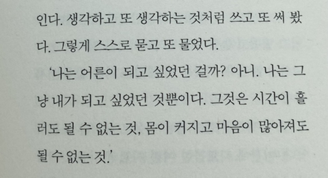 나는 어른이 되고 싶었던 걸까? 아니. 나는 그냥 내가 되고 싶었던 것뿐이다 | 인스티즈