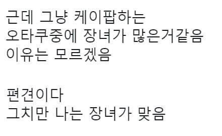 근데 그냥 케이팝하는 오타쿠중에 장녀가 많은거같음 | 인스티즈