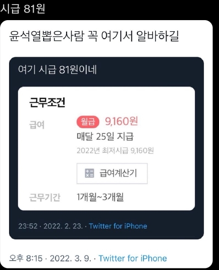 윤석열 지지자들 일자리 찾음 | 인스티즈