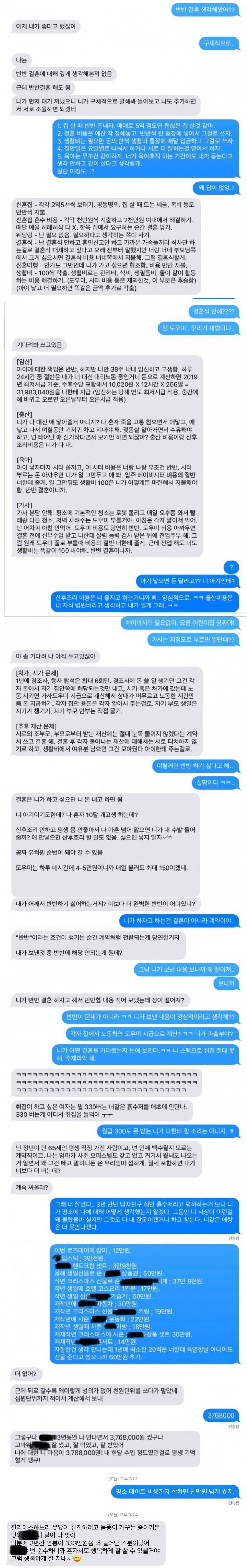 여자들이 바이블로 삼아야한다는 반반결혼 레전드짤 | 인스티즈