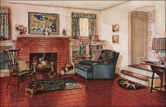 아늑한 분위기의 미국 레트로 인테리어 | 인스티즈