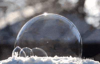 영하 35도에서의 비눗방울 | 인스티즈