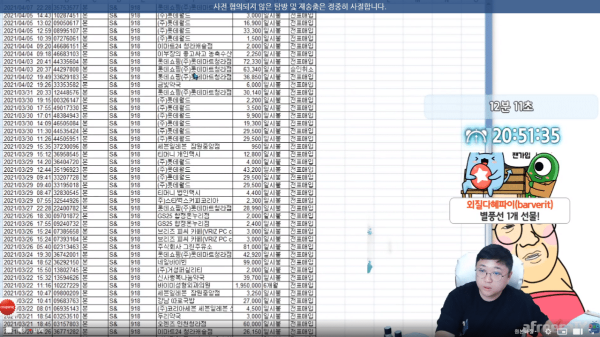오늘 터진 아프리카TV 코인 게이트 사건(스압) | 인스티즈