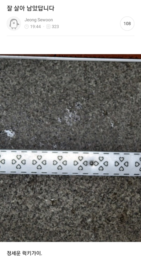 폭우 속 정세운 근황 | 인스티즈