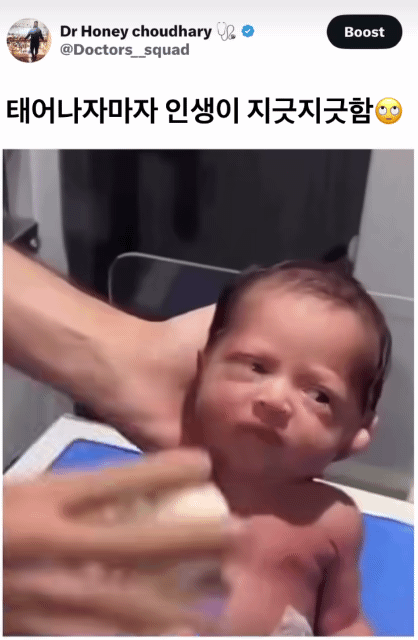 태어나자마자 인생이 지긋지긋함.gif | 인스티즈