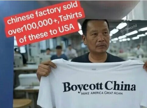 중국이 미국으로 10만장 이상 수출한 티셔츠.jpg | 인스티즈