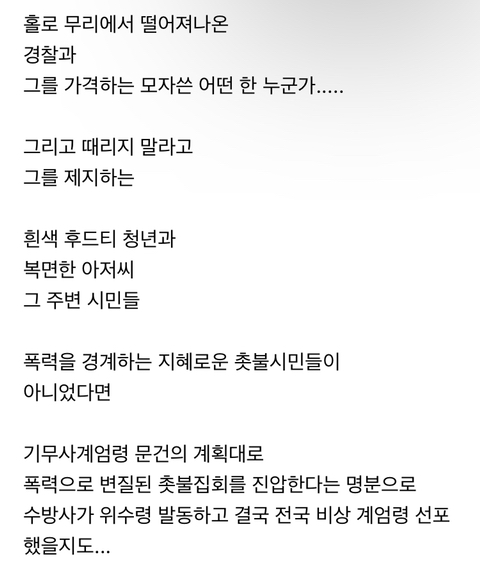 🚨🚨긴급🚨🚨 평화 시위를 폭력 시위로 변질시키려는 쁘락치(사복경찰) 주의하자 | 인스티즈