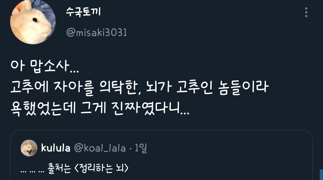 뇌가 🌶인 놈들이라 욕했었는데 그게 진짜였다니... | 인스티즈