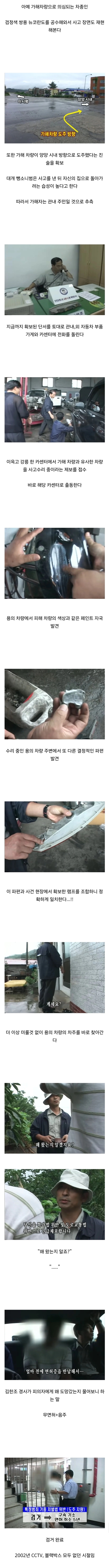 CCTV와 블랙박스가 모두 없던 시절 경찰의 뺑소니 수사법 | 인스티즈