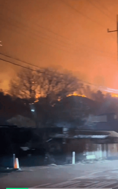 심각한 무주 산불 (새벽 한 시 경) | 인스티즈