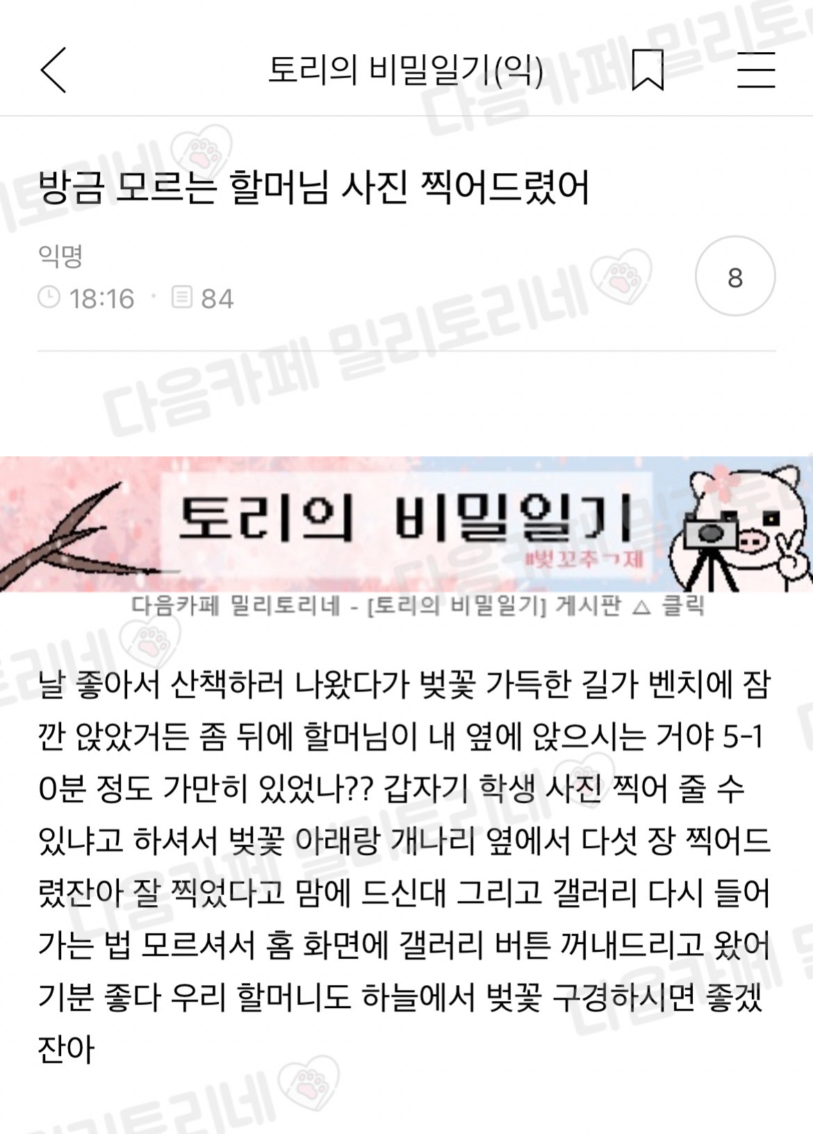 방금 모르는 할머님 사진 찍어드렸어 | 인스티즈