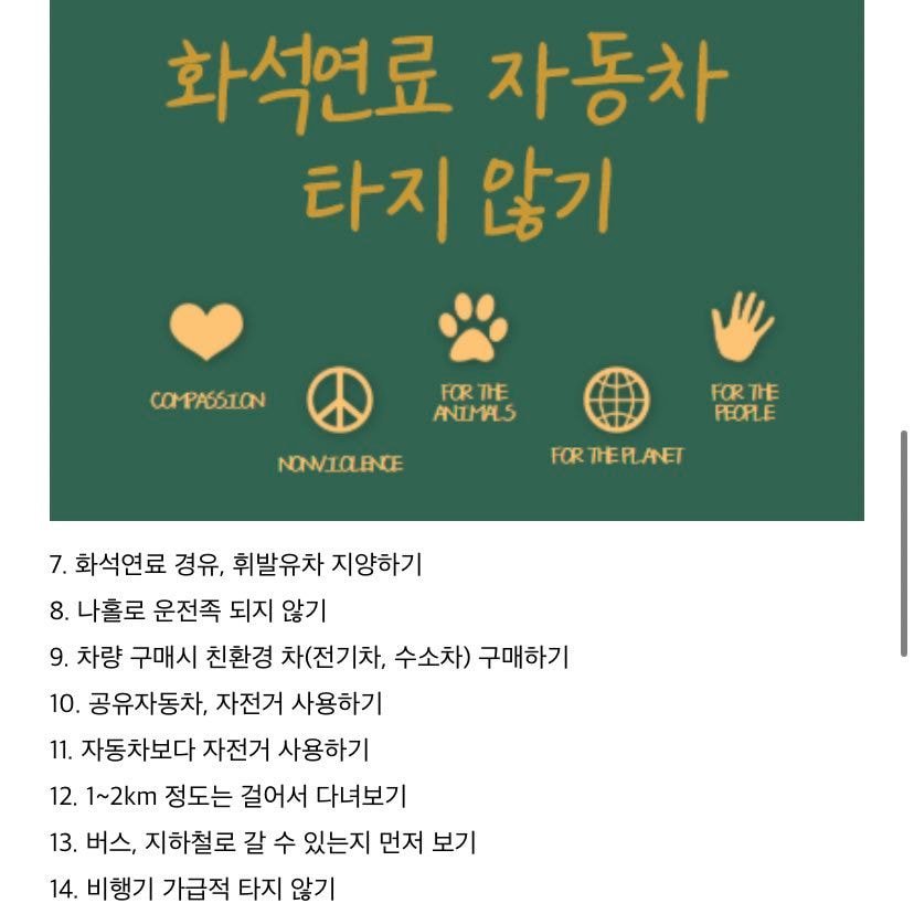 지구를 위해 할 수 있는 현실적인 환경실천 60가지 | 인스티즈