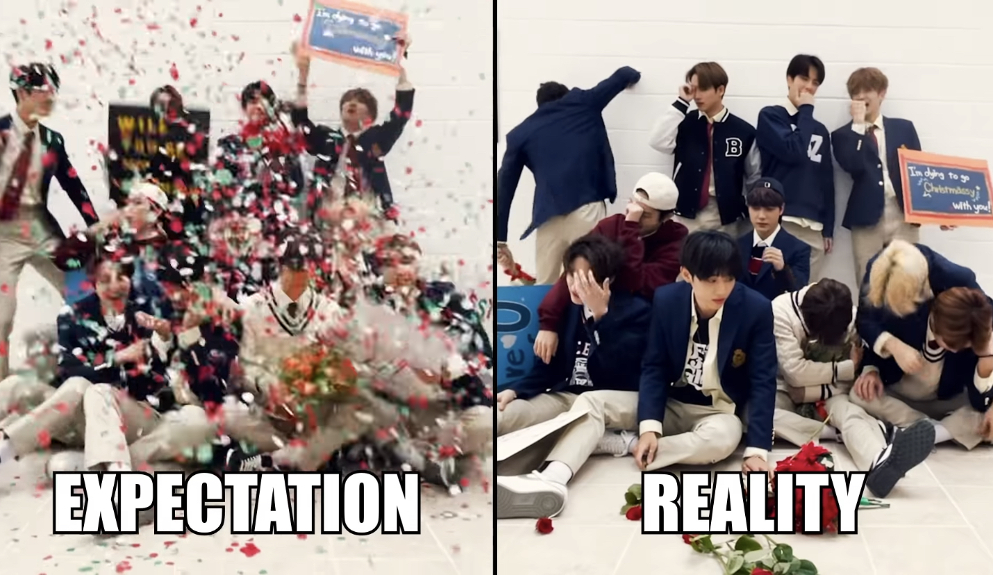 크리스마스 하이틴 컨셉 끝판왕이라는 아이돌 뮤비 | 인스티즈