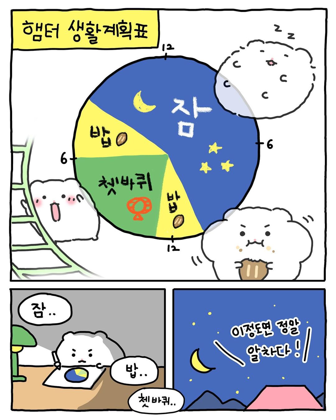 [망그러진곰] 부앙이들아 내 생활계획표 별로야?? | 인스티즈